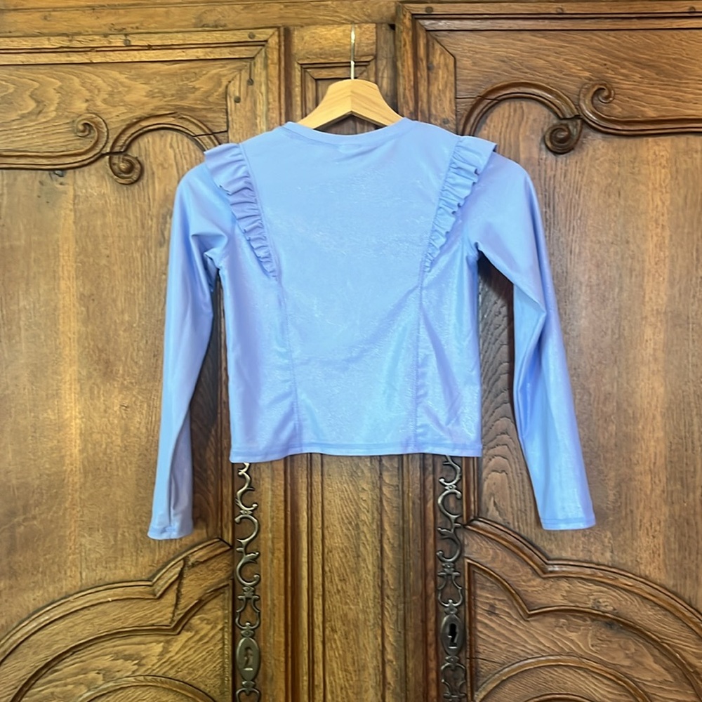 Ruffle Butts GIRLS' PRINCESS SEAM RUFFLE RASH GUARD - Picture 10 of 12